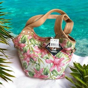 Havana Jack’s Café tropical canvas handbag new with tags